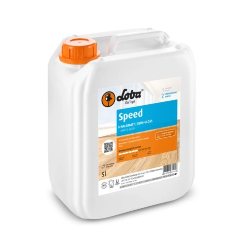 [LOBA-MAC-5829] Barniz para Piso de Madera LOBA Speed Semibrillo 5L