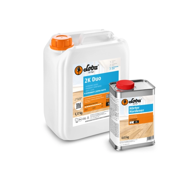 Barniz para Piso de madera LOBA 2K Duo mate 5 L
